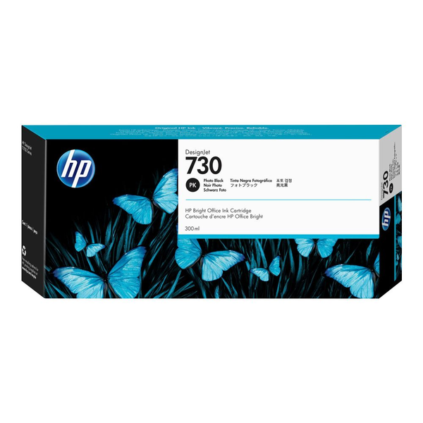 HP 730 300-ml Photo Black DesignJet Ink Cartridge глава и патрон за мастиленоструен принтер 1 броя Оригинал Фото черно