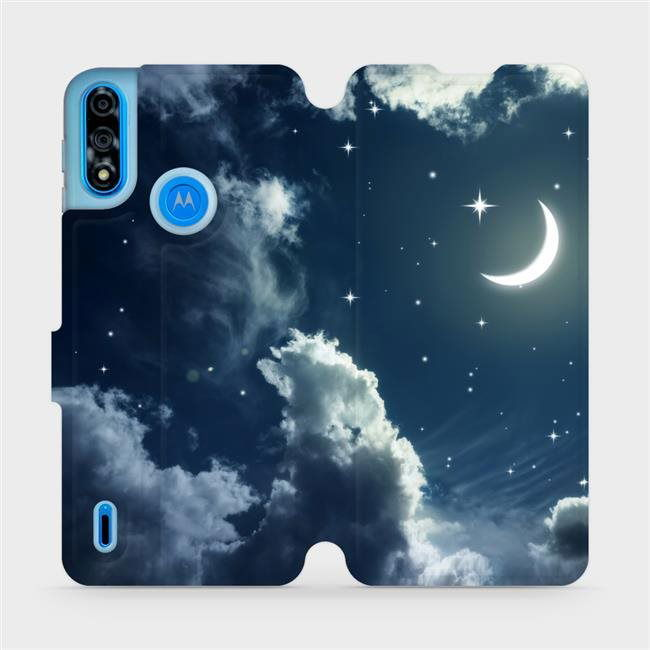 Flip case for Motorola Moto E7 Power - V145P Night sky with moon (5903516685226)