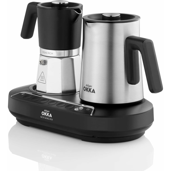 Arzum OK0027 Okka Automata Kettős kotyogós Kávéfőző 1350 Watt - Ezüst