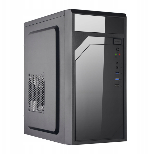 EUROCASE skříň ML M6-590B, mATX, 2x USB-A, černá