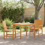 Set Dining 3 Piese din Lemn Masiv de Acacia