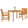 Set Dining 3 Piese din Lemn Masiv de Acacia