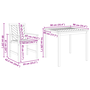 Set Dining 3 Piese din Lemn Masiv de Acacia