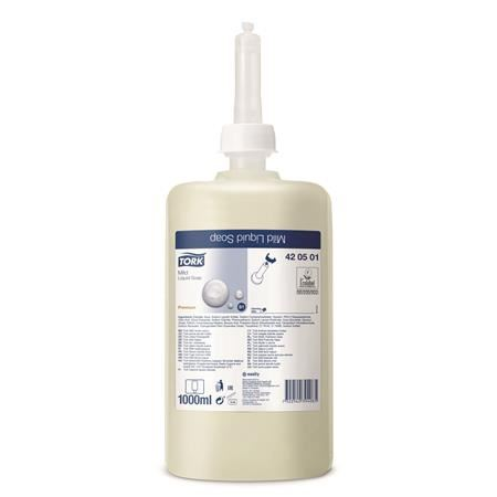 Tork Dispenser Soap Liquid Mild folyékony szappan 1l, enyhén illatosított (420501)