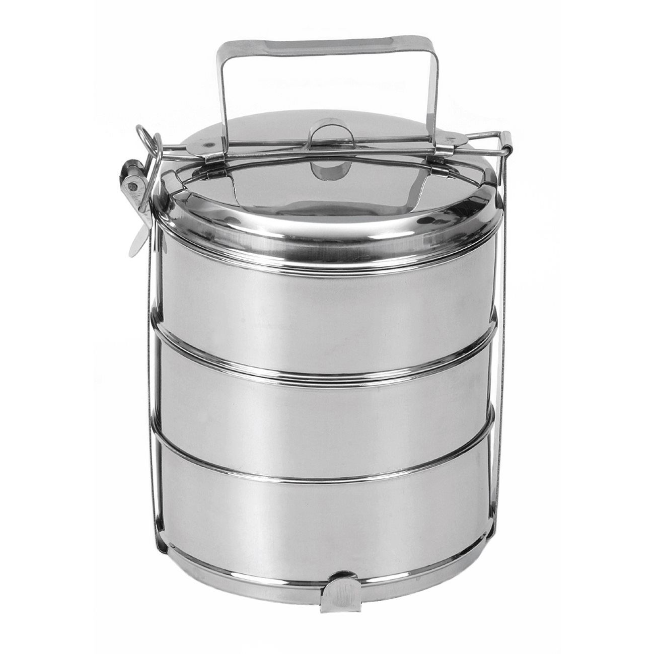 ORION Rozsdamentes acél ételhordó 3 darab, 16 cm átmérő (120902)