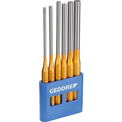 Gedore 119 L - GEDORE - Csapos lyukasztó készlet, hosszú alakú, 6 darab PVC tartóban 8866290 (8866290)