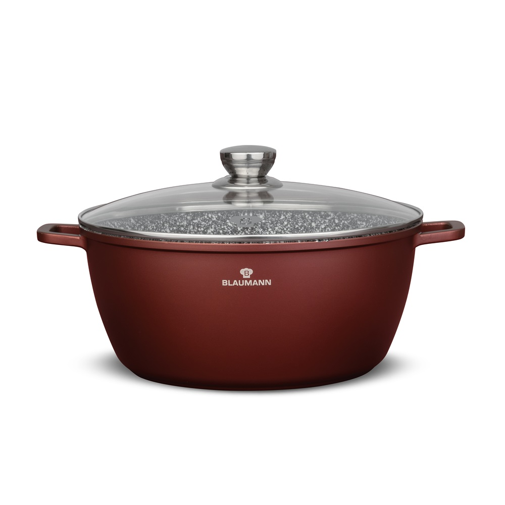 Blaumann BL-4082 7,9L Cerastone Fazék Üveg fedővel Ø 30cm 7.9L - Bronz (BL-4082)