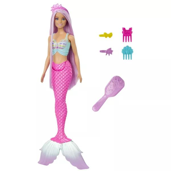 Mattel Barbie Dreamtopia: Varázslatos frizura sellő baba (HRR00) (HRR00)