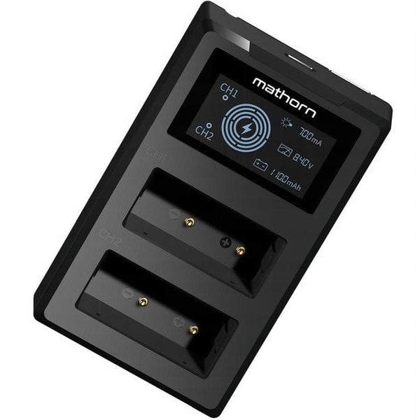 Ładowarka dwukanałowa Mathorn MBC-D107 USB-C do Canon LP-E17