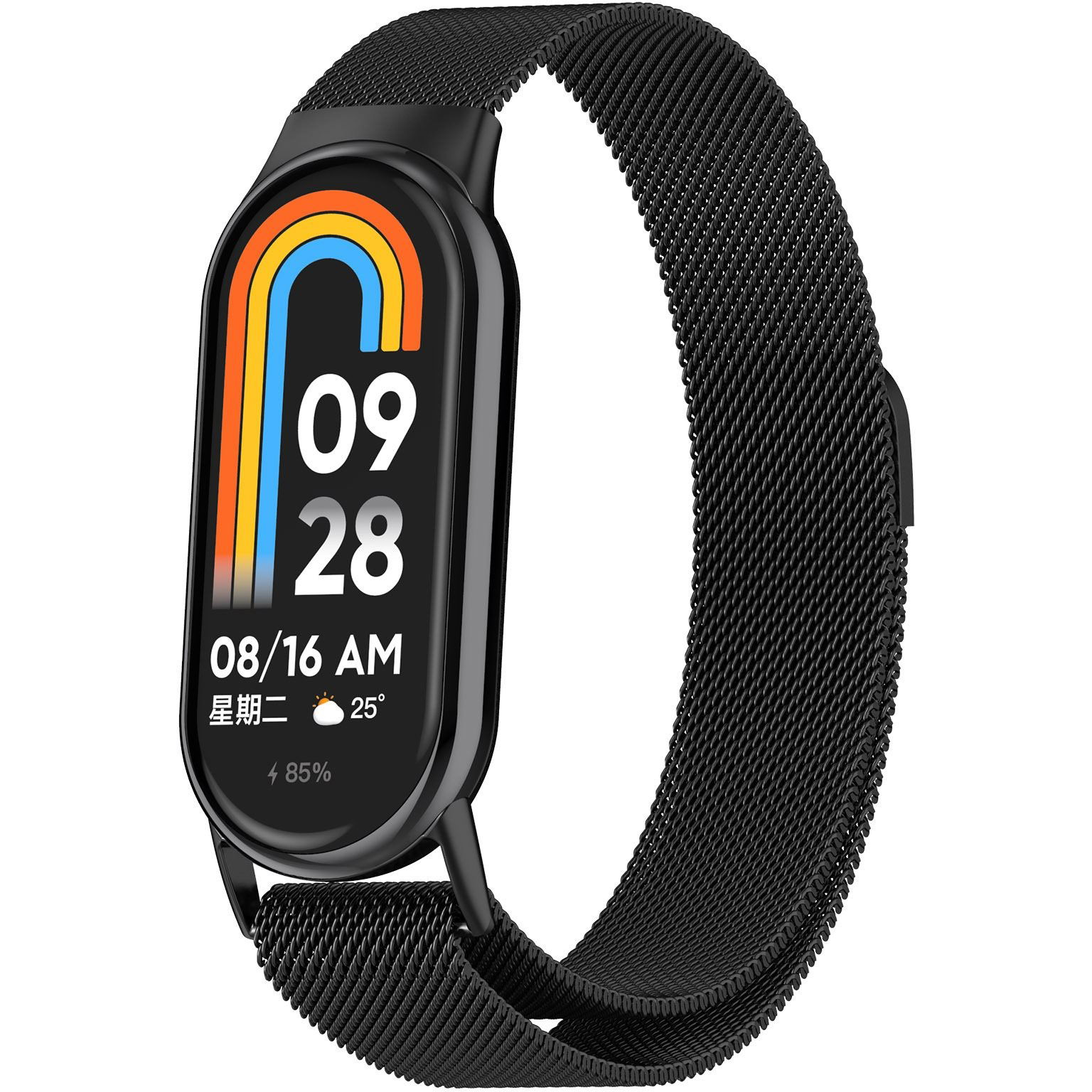 Eternico Elegance Milanese Xiaomi Smart Band 8 / 9 - black (AET-MB8MNS-bl)