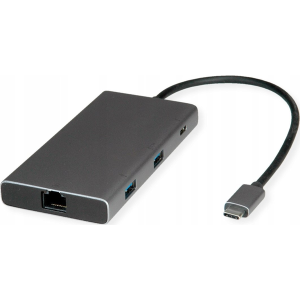 USB C dokkoló állomás HDMI + DP 4K 3x USB 1x C + 2x A 1x PD 1x RJ45
