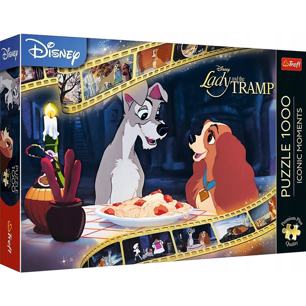 Trefl 1000 db-os Premium Plus Puzzle - Disney Princess - Susi és Tekergő (10830)