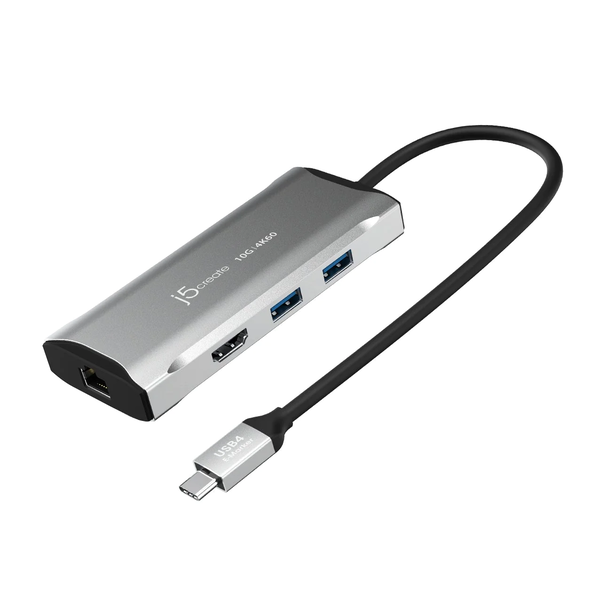 j5create JCD392 Ledningsført USB 3.2 Gen 1 (3.1 Gen 1) Type-C Grå