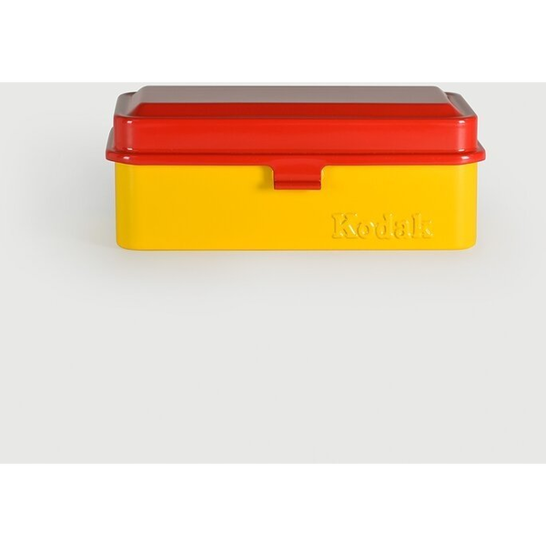 Kodak Film Case (120/135) - Estuche Compacto De Acero Para 8 Rollos De Película 120 O 10 Rollos De Película 135, Tapa Extraíble, Acabado Mate, Protección Contra Polvo Y Humedad - Rojo