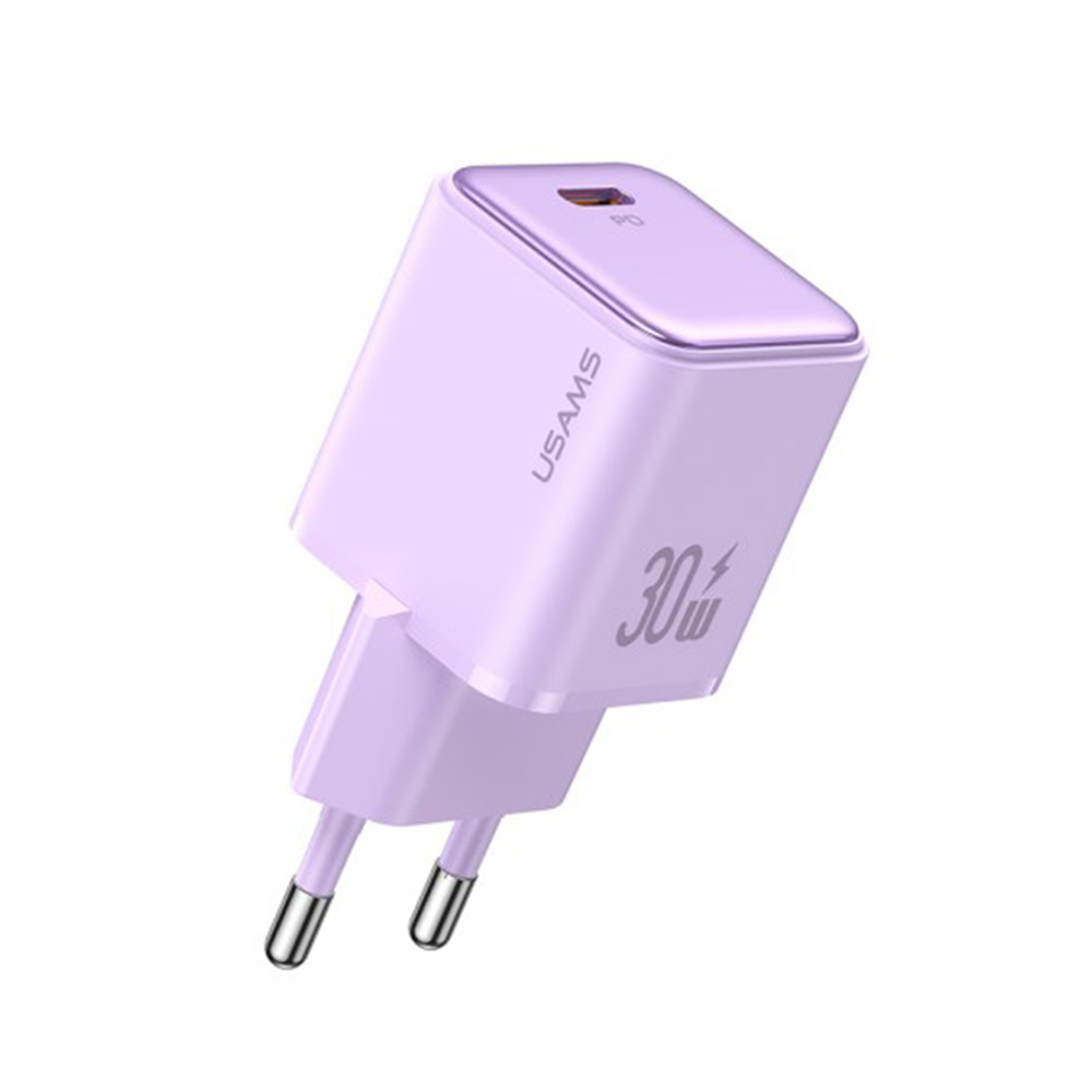USAMS X-Ron USB-C Hálózati töltő - Lila (30W) (CC186TC03)