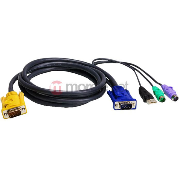 ATEN 2L-5302UP KVM-kabel Sort 1,8 m