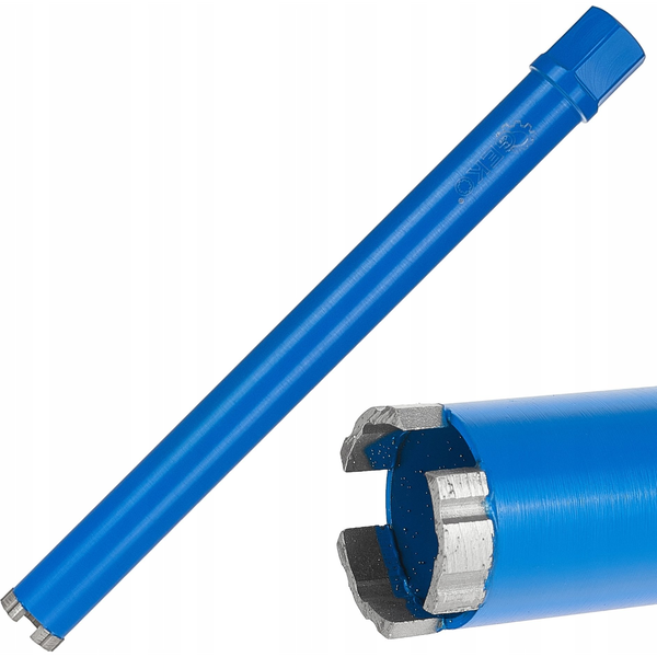 Wiertło diamentowe koronowe do wiertnicy na sucho i mokro 42x10x450mm 3T 1.1/4" (10)