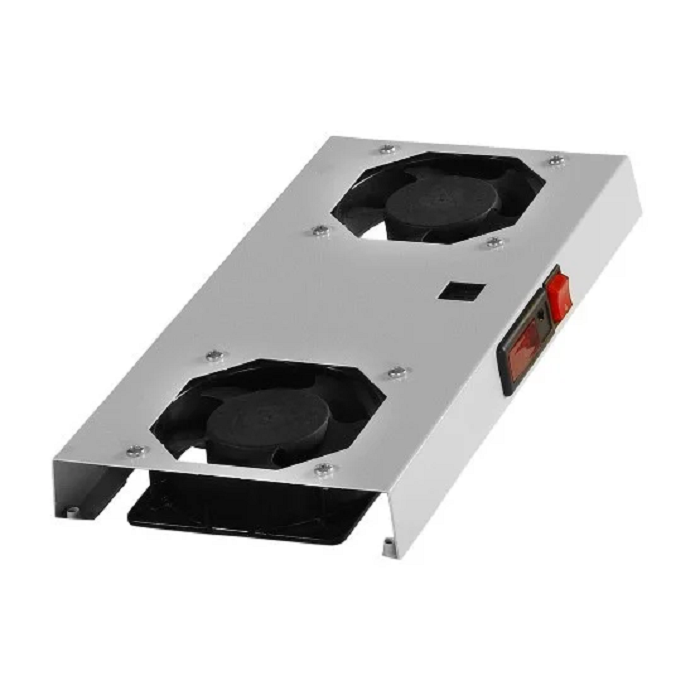 Formrack Ventilátor egység digitális termosztáttal 2 ventilátor - Fehér (F024F2VDT)