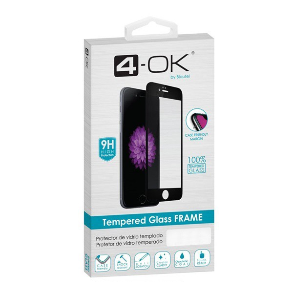 4-OK képernyővédő üveg (3D full glue, íves, teljes felületén tapad, tok barát, karcálló, 9H) FEKETE [Xiaomi Redmi Note 9T 5G]