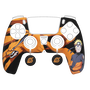 Konix Naruto PlayStation 5 Dualsense Kontroller Védőkészlet - Narancssárga / Fekete