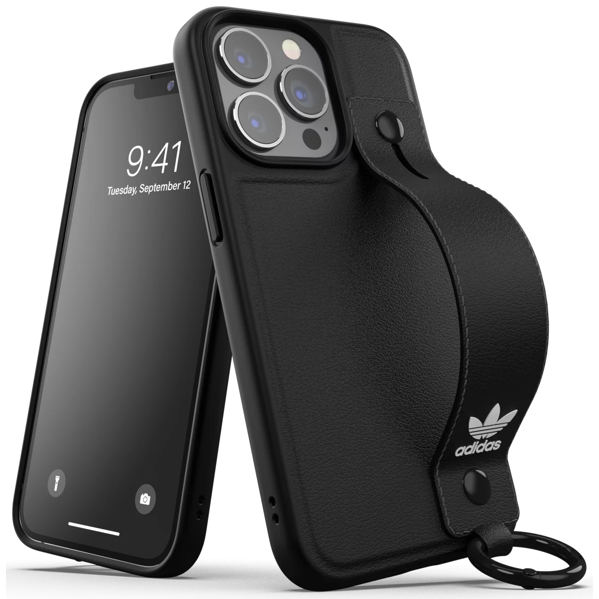 Adidas OR Hand Strap Case Apple iPhone 13 / 13 Pro Tok - Fekete (47109)