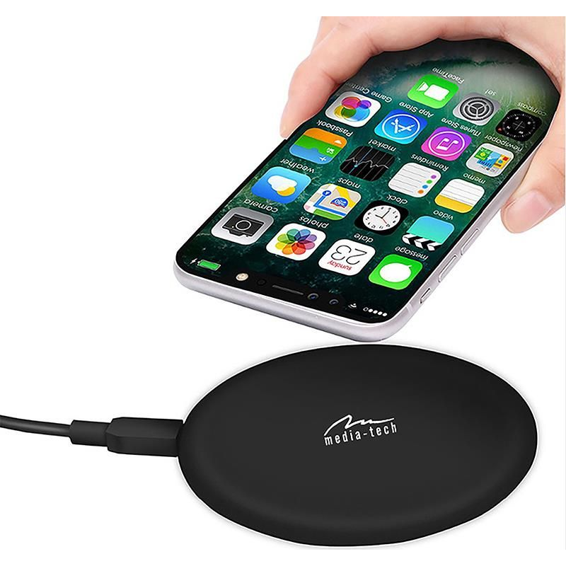 CHG Media-Tech Gyors Qi vezeték nélküli okostelefon töltő (MT6272)