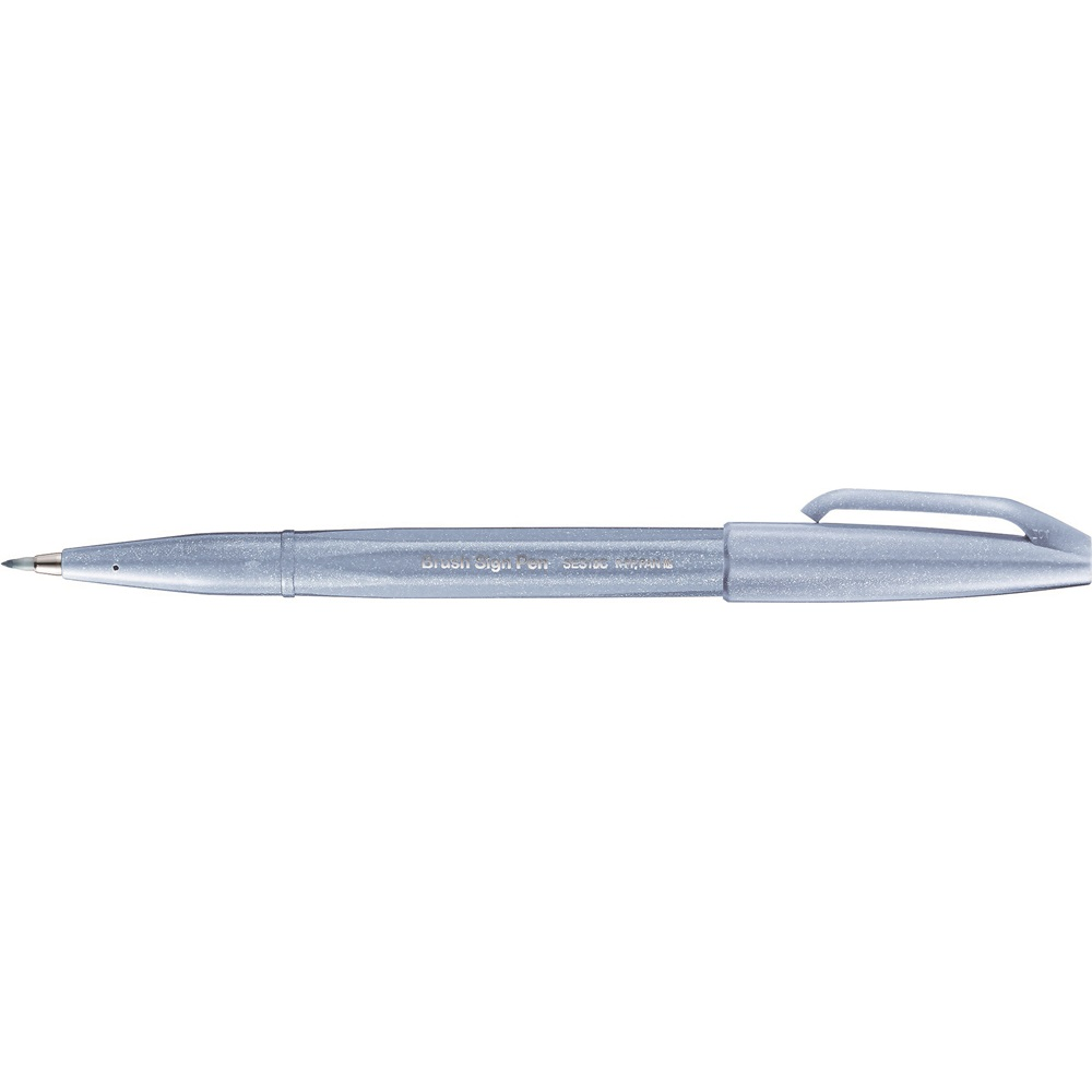 Pentel Ecsettoll, kalligrafikus hajlékony hegyű szürkéskék (SES15C-S3X) (SES15C-S3X)