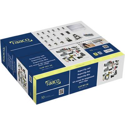 raaco 120982 Perforált lemezkészlet Clip Set 38 (Sz x Ma x Mé) 1040 x 880 x 11 mm (120982)