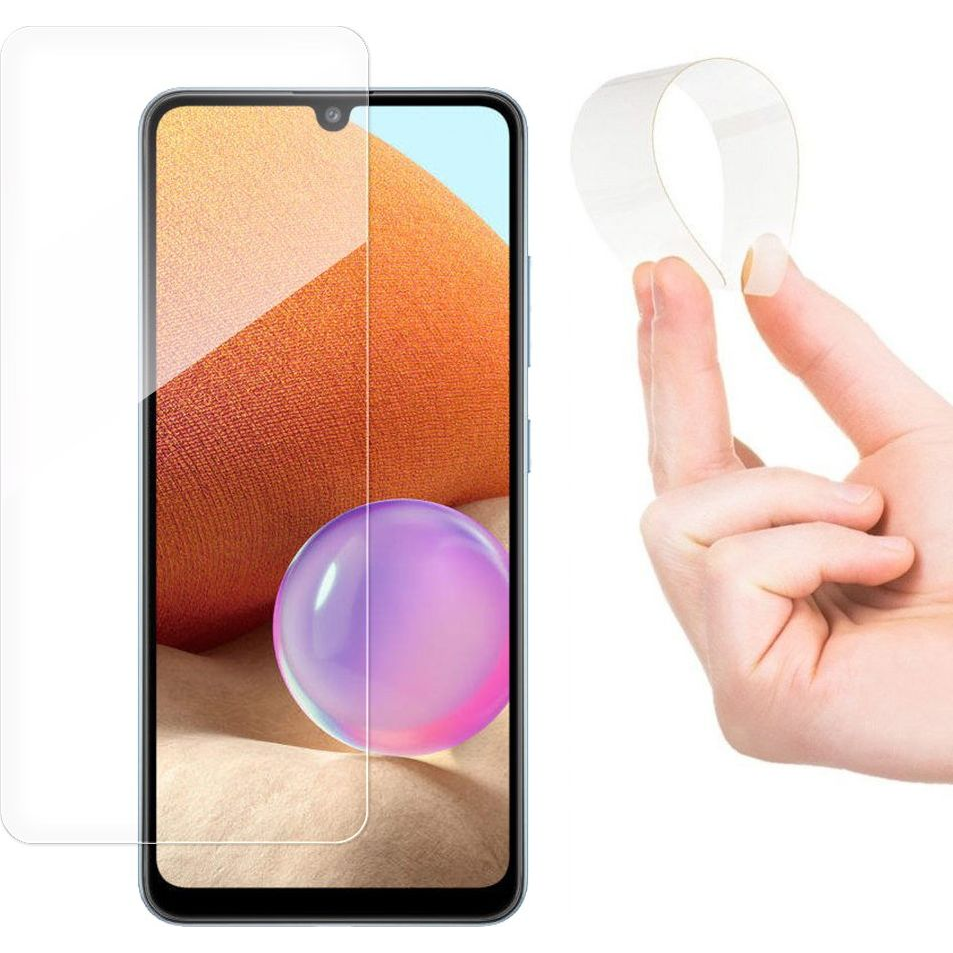Wozinsky Nano Flexi Glass Hibrid Kijelzővédő Fólia Edzett Üveg Samsung Galaxy A42 5G Telefonhoz (9111201933132)