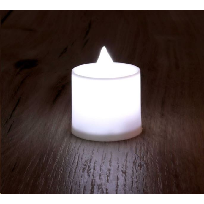 IRIS Gyertya alakú pulzáló fényű LED-es fehér fénydekoráció 4db/csomag (015-13) (015-13)