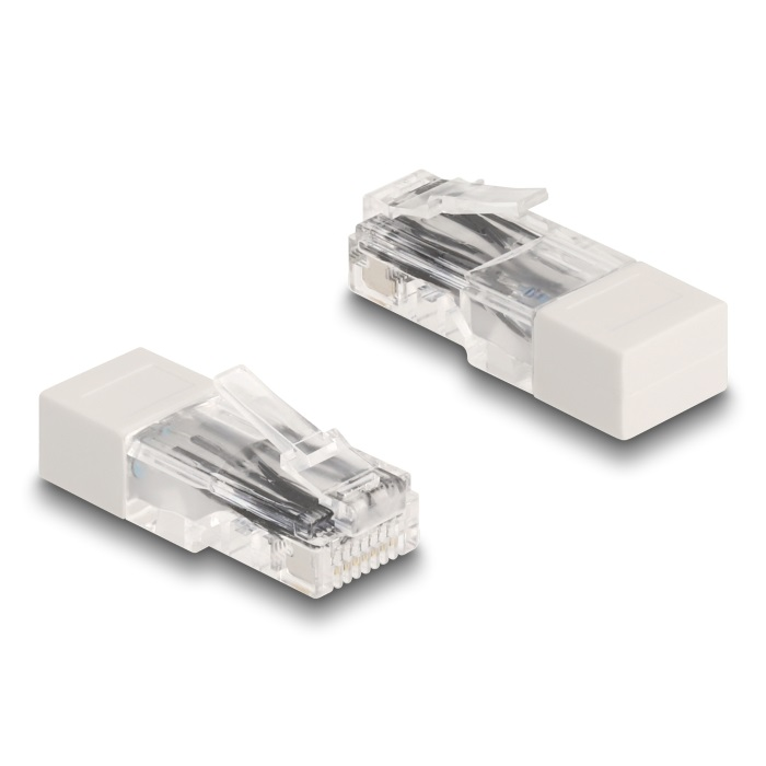 Delock RJ45 apa lezáró rezisztorral 120 Ohm fehér (67185) (67185)