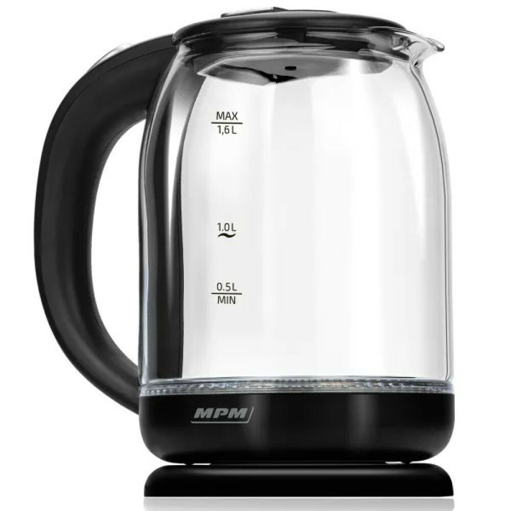 MPM MCZ-129 Vízforraló 1.6L 1500 Watt - Átlátszó / Fekete (MCZ-129)