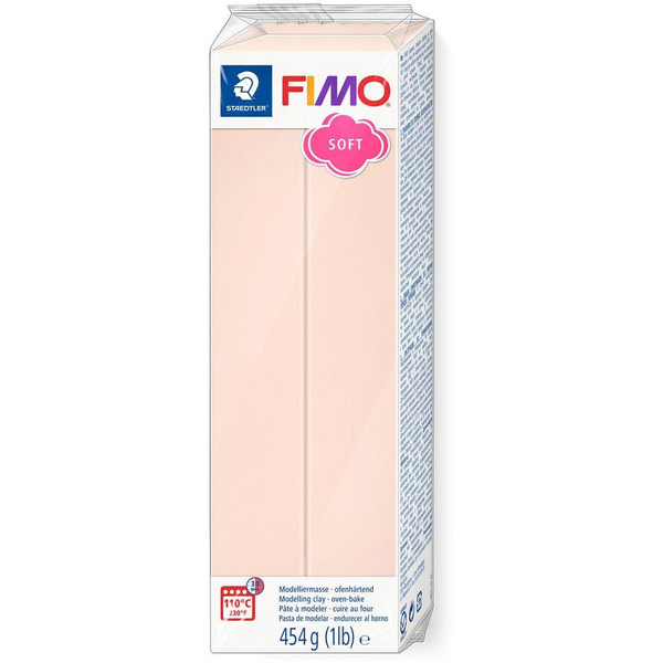 Пластилин Fimo, 454 g, горим, "Soft", телесен цвят