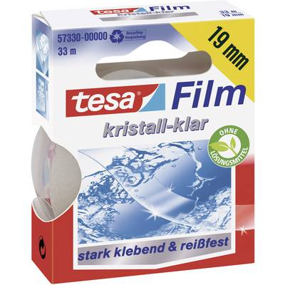 Kristálytiszta ragasztószalag Tesafilm® Crystal-Clear 33 m x 19 mm TESA 57319 (57330)