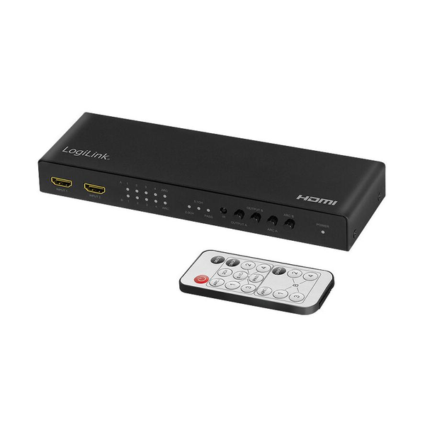 LogiLink HD0049 HDMI Mátrix Switch (4 PC - 2 kijelző)