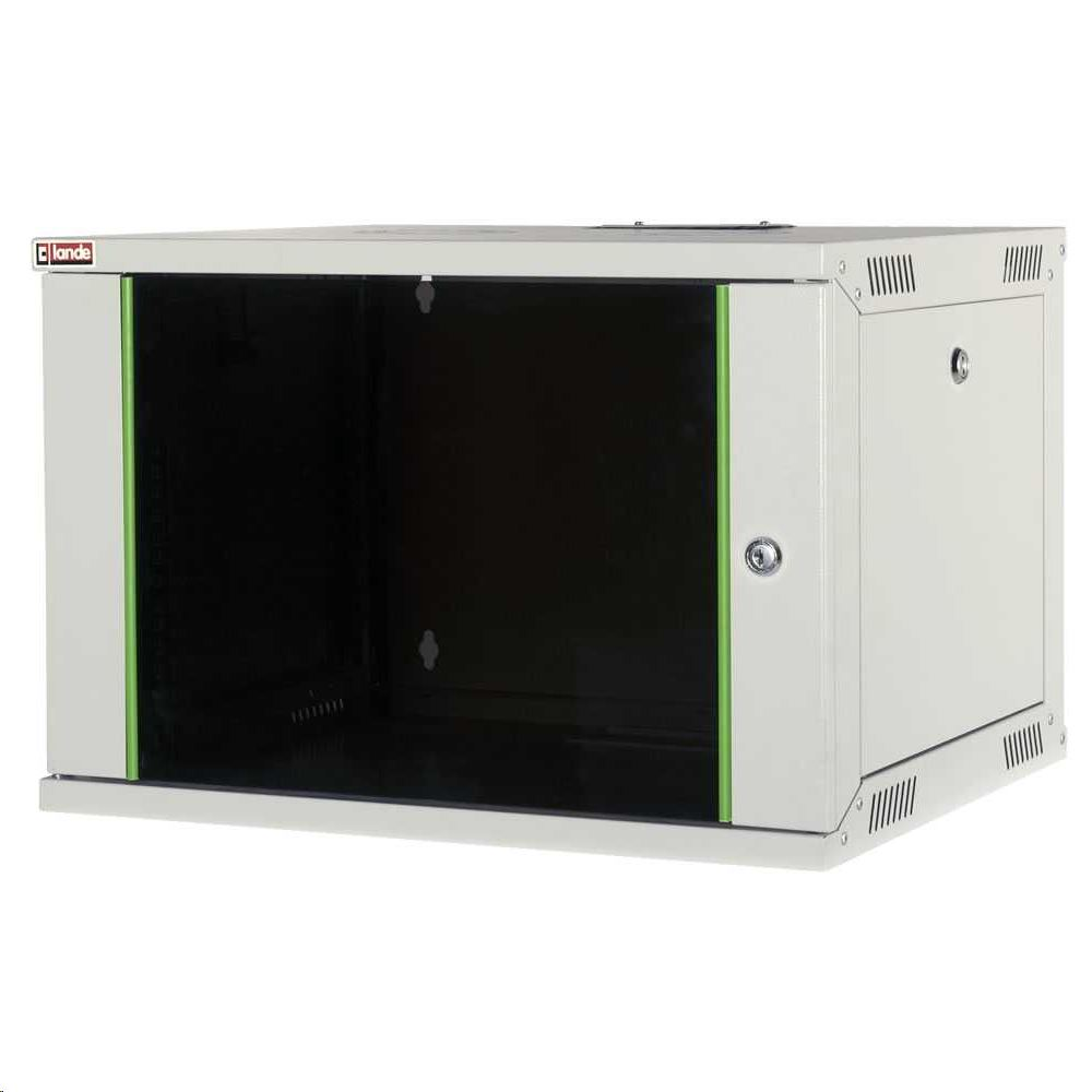 Lande EURObox 7U 19" fali rack szekrény szürke (LN-EUBOX07U5445-LG-1) (LN-EUBOX07U5445-LG-1)