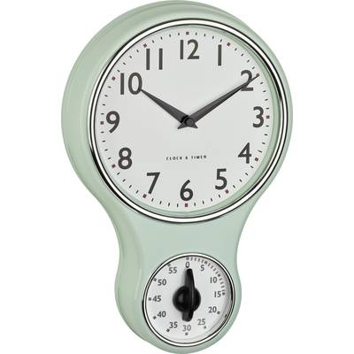 TFA Dostmann Kvarc, Mechanikus Falióra 19.6 cm x 5.8 cm x 30 cm Menta, Zöld (60.3073.20)