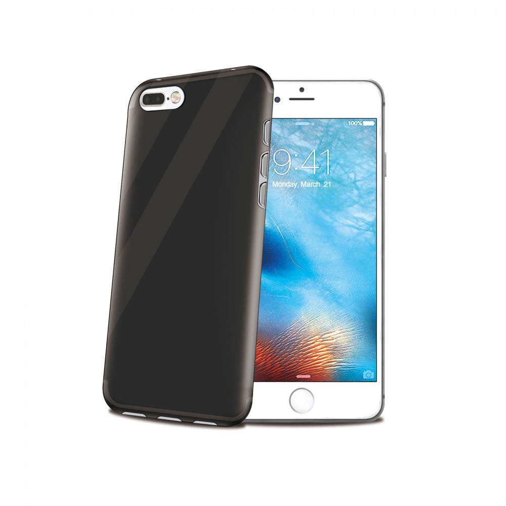 Celly GELSKIN801BK iPhone 7 Plus hátlap - Fekete (CELLY-GELSKIN801BK)