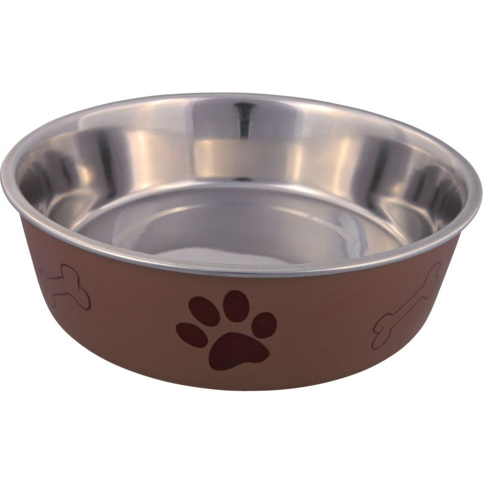 Trixie 25244 Fémtál Színes Gumis Talpú 1,5L/21 Cm (TX-25244)