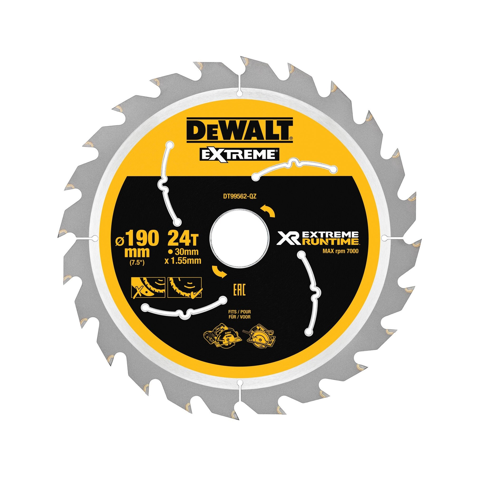DeWalt 190mm/30mm DT99562QZ (DT99562-QZ)