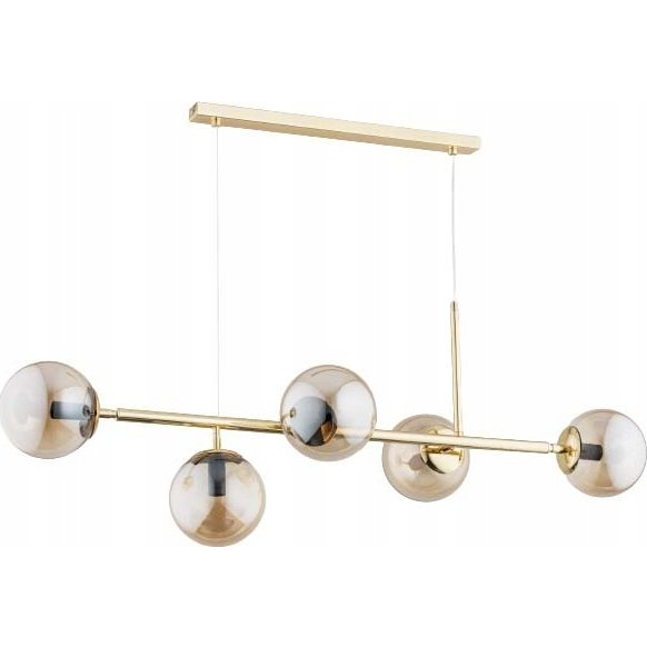Lampa wisząca Alfa Dansa 63019 lampa wisząca zwis 5x40W E14 złota
