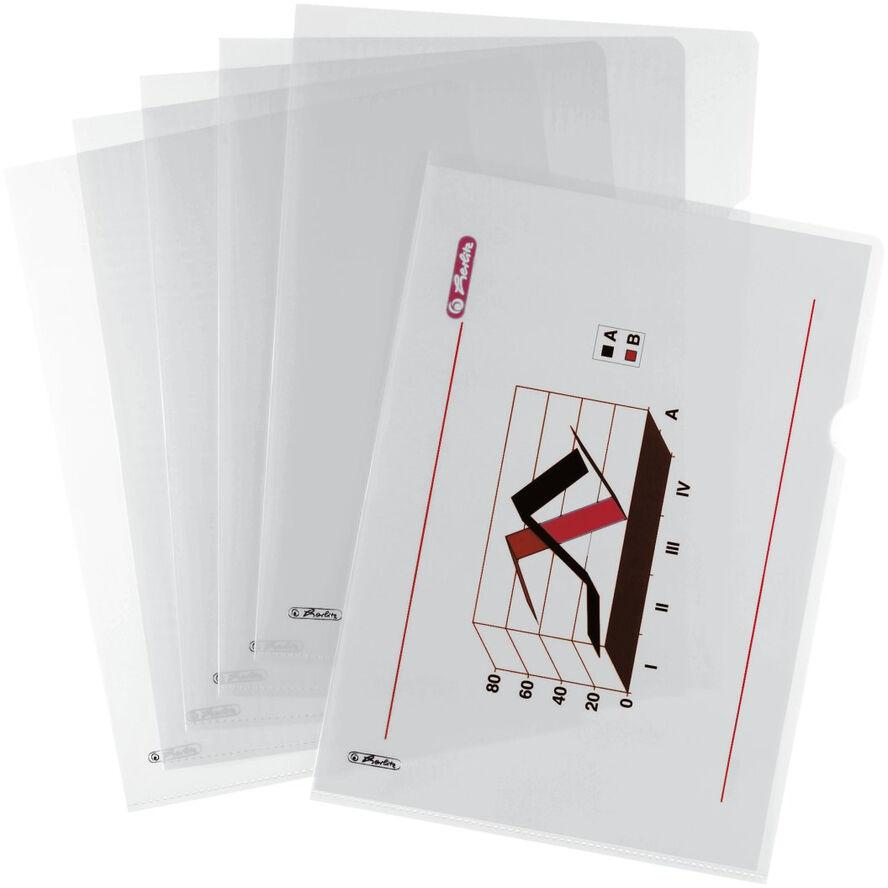 Herlitz Aktenhülle A4 genarbt transparent 100er Packu (5914304) (5914304)