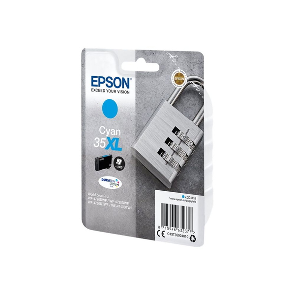 Epson Padlock C13T35924010 blækpatron 1 stk Original Højt (XL) udbytte Blå