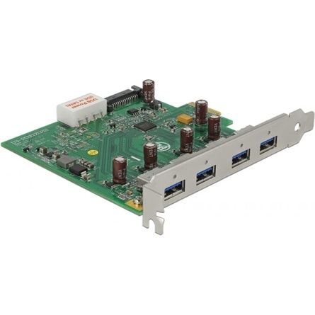 Delock USB 3.0 PCI Express Kártya 4 db Külső A-típusú