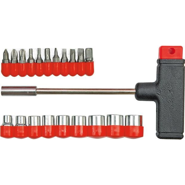 VOREL csavarhúzó + bitek 21 db "T" típusú csavarhúzó (5906083651007)