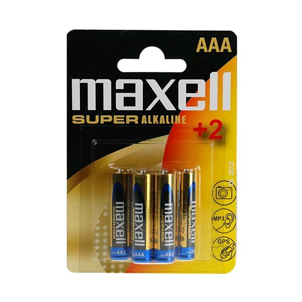 Maxell Alkáli AAA ceruza elem (6db / csomag) (LR03) (Maxell Alkáli AAA ceruza elem (6db / cso)