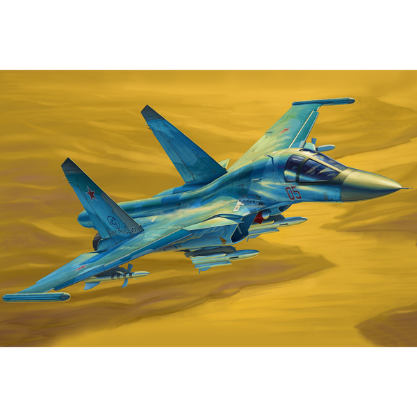 HobbyBoss Russian Su-34 Fullback vadászrepülőgép műanyag összeépíthető makett (1:48)