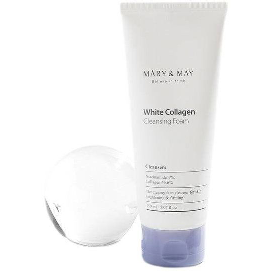 MARY &amp; MAY White Collagen Cleansing Foam 150 ml