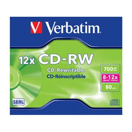 Verbatim 43147 празна аудио касета CD-RW 700 MB 1 броя