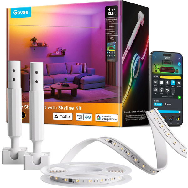 Govee Strip Light with Skyline Kit Slimme verlichtingsset Wi-Fi/Bluetooth